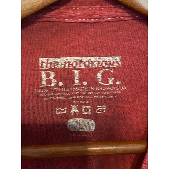Biggie Notorious B.I.G. Red Tour T-Shirt Men's L Tie Dye Print Music Band - Picture 4 of 11